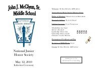 National Junior Honor Society - Medford Public Schools
