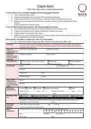 Claim form - SOS International