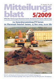 Mitteilungs blatt 5/2009 - TV Sarnen