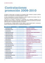 Contrataciones promociÃ³n 2009-2010 - Centro de Estudios Garrigues