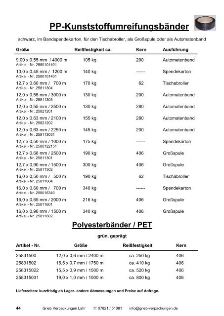 PE - Grieb Verpackungen