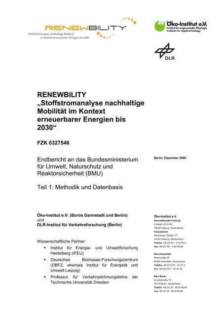 Renewbility A Zstoffstromanalyse Nachhaltige Mobilita T Im Kontext