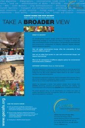 GECAFS Pamphlet - Global Environmental Change and Food Systems
