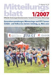 Mitteilungsblatt 1/2007 - TV Sarnen