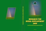 Annual 15th ISC Research for Rural Development 2009 - Latvijas ...