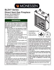 Manual - Unvented Gas Log Heater or Vented Decorative Appliance