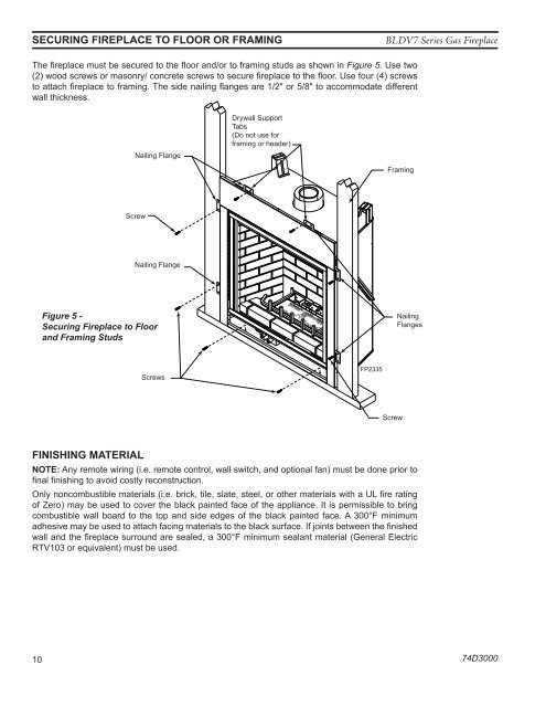 Manual - Unvented Gas Log Heater or Vented Decorative Appliance