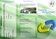 Flyer vom Tauschring - tauschring gartenvorstadt