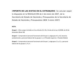 IMPORTE DE LAS DIETAS EN EL EXTRANJERO: Se calculan ... - ictp