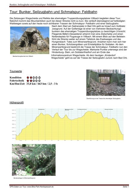 Tour: Bunker, Seilzugbahn und Schmalspur- Feldbahn - Bike-Park ...