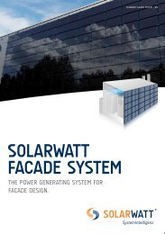 Brochure FACADE SYSTEM - Solarwatt