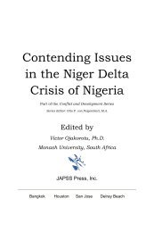 Contending Issues in the Niger Delta Crisis of Nigeria - Journal of ...