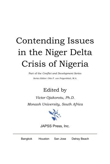 Contending Issues in the Niger Delta Crisis of Nigeria - Journal of ...