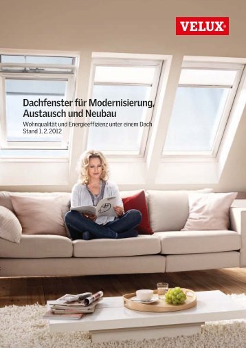 VELUX Dachfenster fÃ¼r Modernisierung, Austausch und Neubau ...