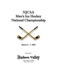 NJCAA Men's Ice Hockey National Championship - HVCC