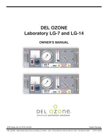 DEL OZONE Laboratory LG-7 and LG-14