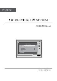 2 WIRE INTERCOM SYSTEM