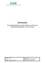 Ehrenkodex - Swissherdbook