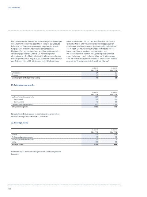 Der GeschÃ¤ftsbericht 2007