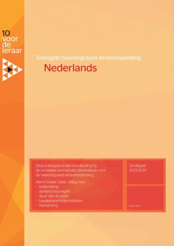 Download de toetsgids - 10voordeleraar