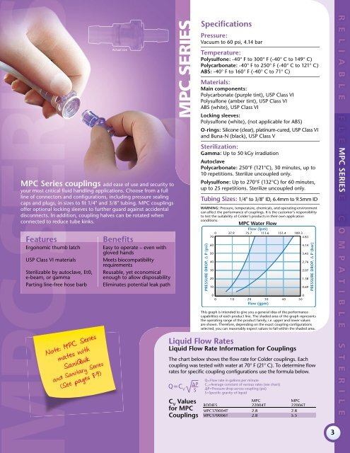 Connection Solutions for BioPharmaceutical Processes