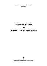 romanian journal morphology and embryology - Rjme.ro