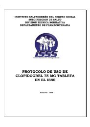protocolo de uso de clopidogrel 75 mg tableta en el isss