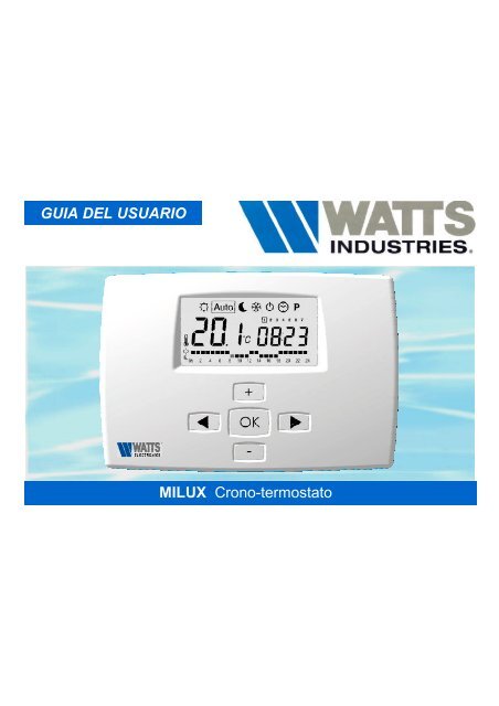 MILUX Crono-termostato GUIA DEL USUARIO - GPEX