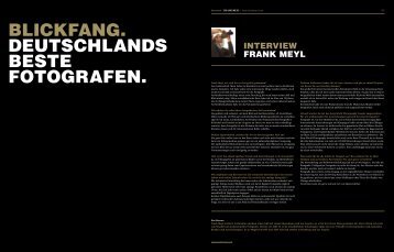 BLICKFANG. DEUTSCHLANDS BESTE FOTOGRAFEN. - Frank Meyl