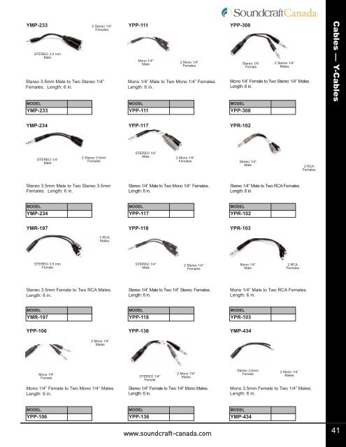 CONSUMER CATALOG - Soundcraft Canada