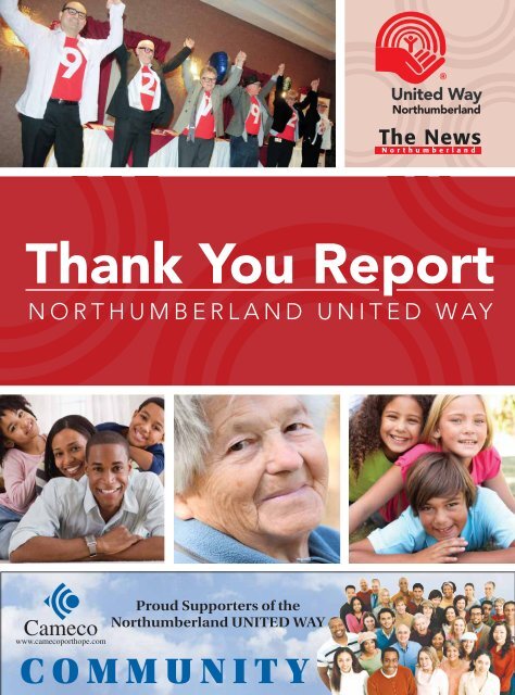 2011 Thank You Report - Northumberland United Way