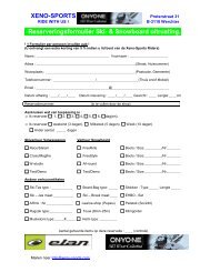 Reservatie formulier (.pdf - 339 Kb) - Xeno Sports