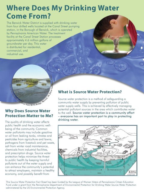 Where Does My Drinking Water Come From? - League of Women ...