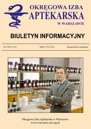 biuletyn nr 3 z 2011 tekst.pdf - OkrÄgowa Izba Aptekarska w ...