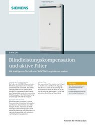 Blindleistungskompensation und aktive Filter - Siemens