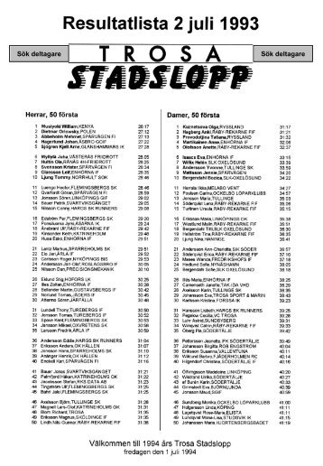 ARLA IF - Trosa Stadslopp