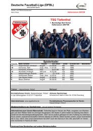 Deutsche Faustball-Liga (DFBL) TSG Tiefenthal