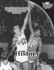 Pictured is the first jump ball in UMKC men's ... - UMKC Athletics