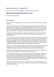 How to write an taekwondo essay