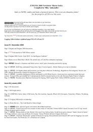 enigma 2000 newsletter - Mystery Signals of the Short Wave - Pipex