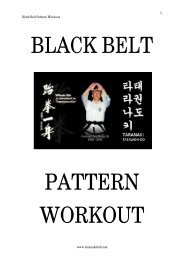 1 Black Belt Pattern Workout www.taranakitkd.com - Taranaki ITF ...