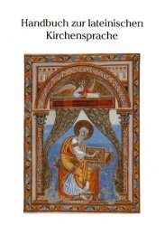 Lehrbuch fÃ¼r Kirchenlatein als PDF - Priesterbruderschaft St. Petrus