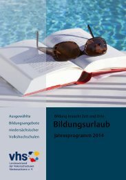 Bildungsurlaub 2014 - Diepholz VHS: Diepholz VHS