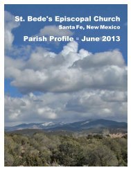 St. Bede's Episcopal Church Parish Profile :: June 2013