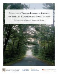 Developing Trauma-Informed Services for Families Experiencing