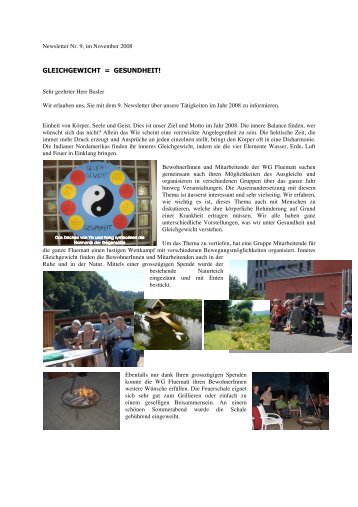 Newsletter 2008 - WG Fluematt