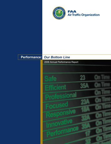 2006 Annual Performance Report - TFM Learning - FAA