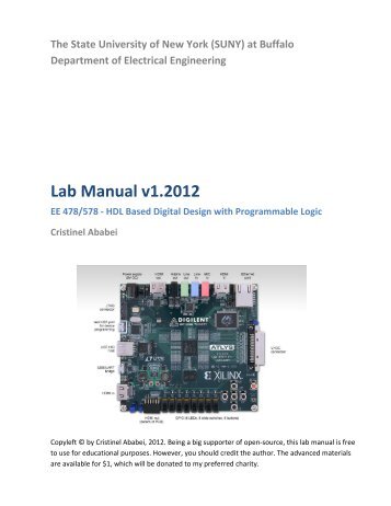 Lab Manual v1.2012 - Cristinel Ababei
