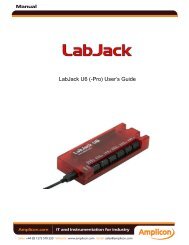 LabJack U6 (-Pro) User's Guide - Amplicon