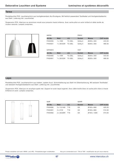 64 LED Flex Dekorative Leuchten und Systeme luminaires et ...